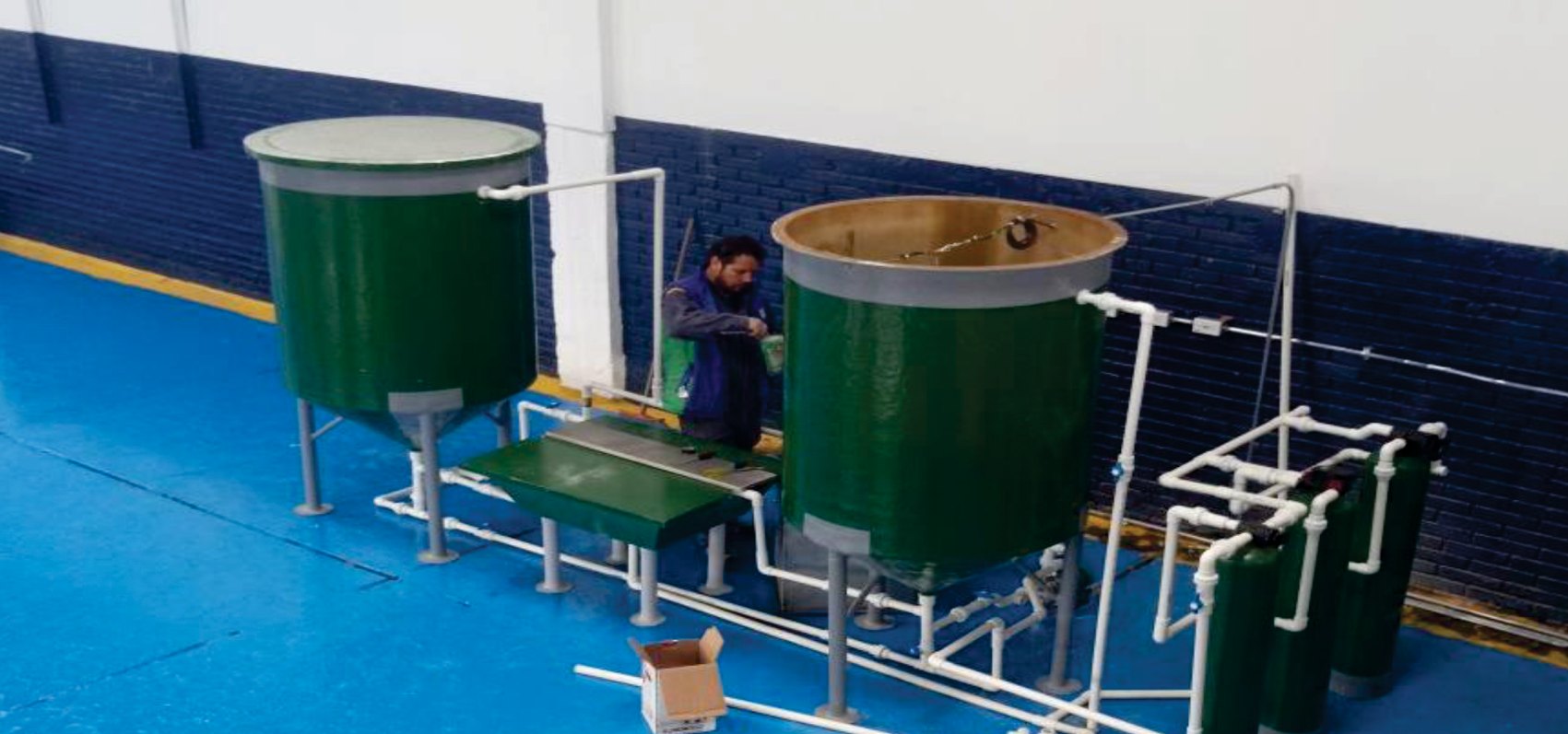 Reactor aerobio y filtro tipo pistón