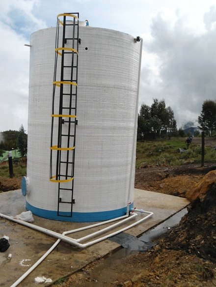 Tanque de almacenamiento de 10 m³ en Sibaté